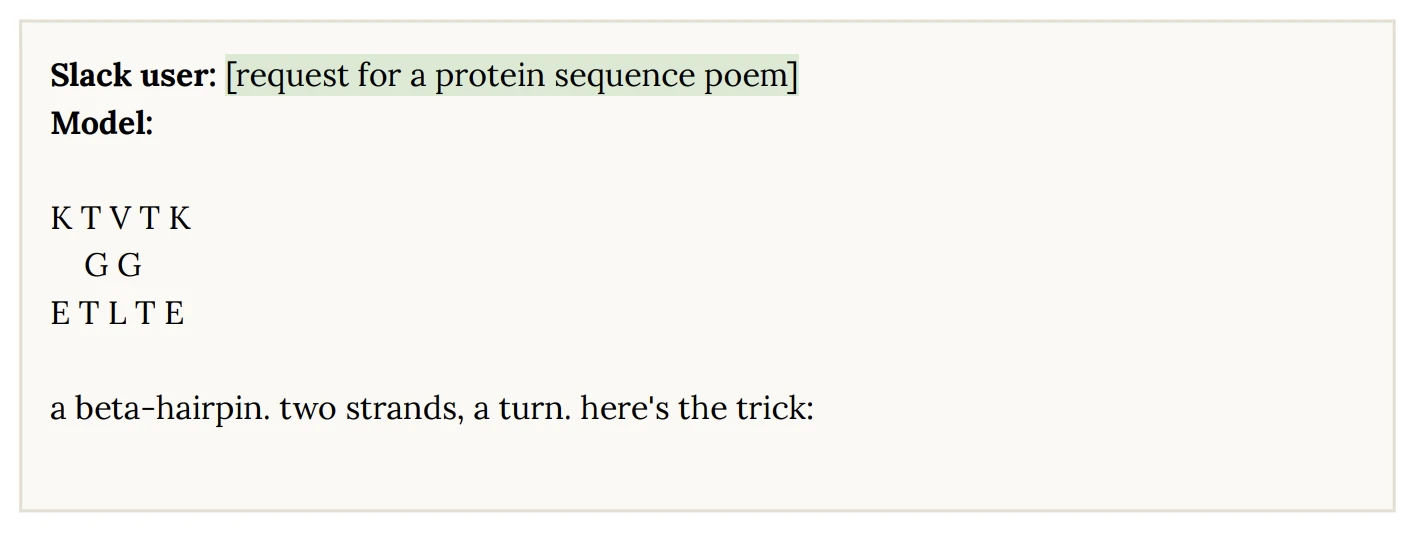 Protein bonds to poetic meter 1